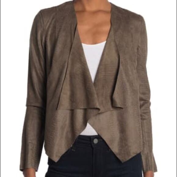 BLANK NYC Jacket Extra Small Fast Play Reptile Print NWT Faux Leather/Suede - Picture 10 of 15